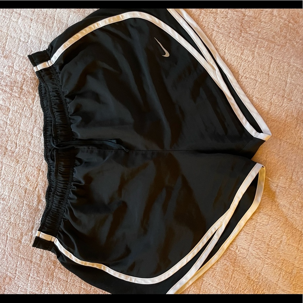 Black and white Nike shorts